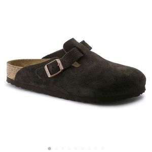 Birkenstock Boston Suede Clog- Mocha